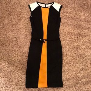 Cache color block dress